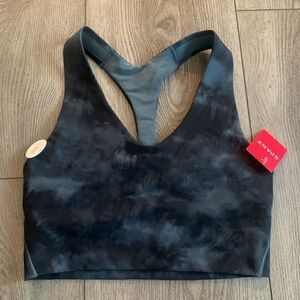 Spanx storm tie dye printed long line sport bra